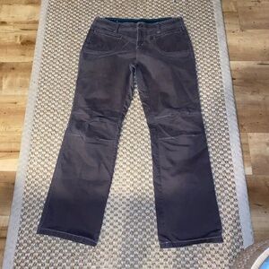 Kuhl Womens Pants Size 14 Regular Brown Heavy Dury Hiking Outdoor Low Rise
